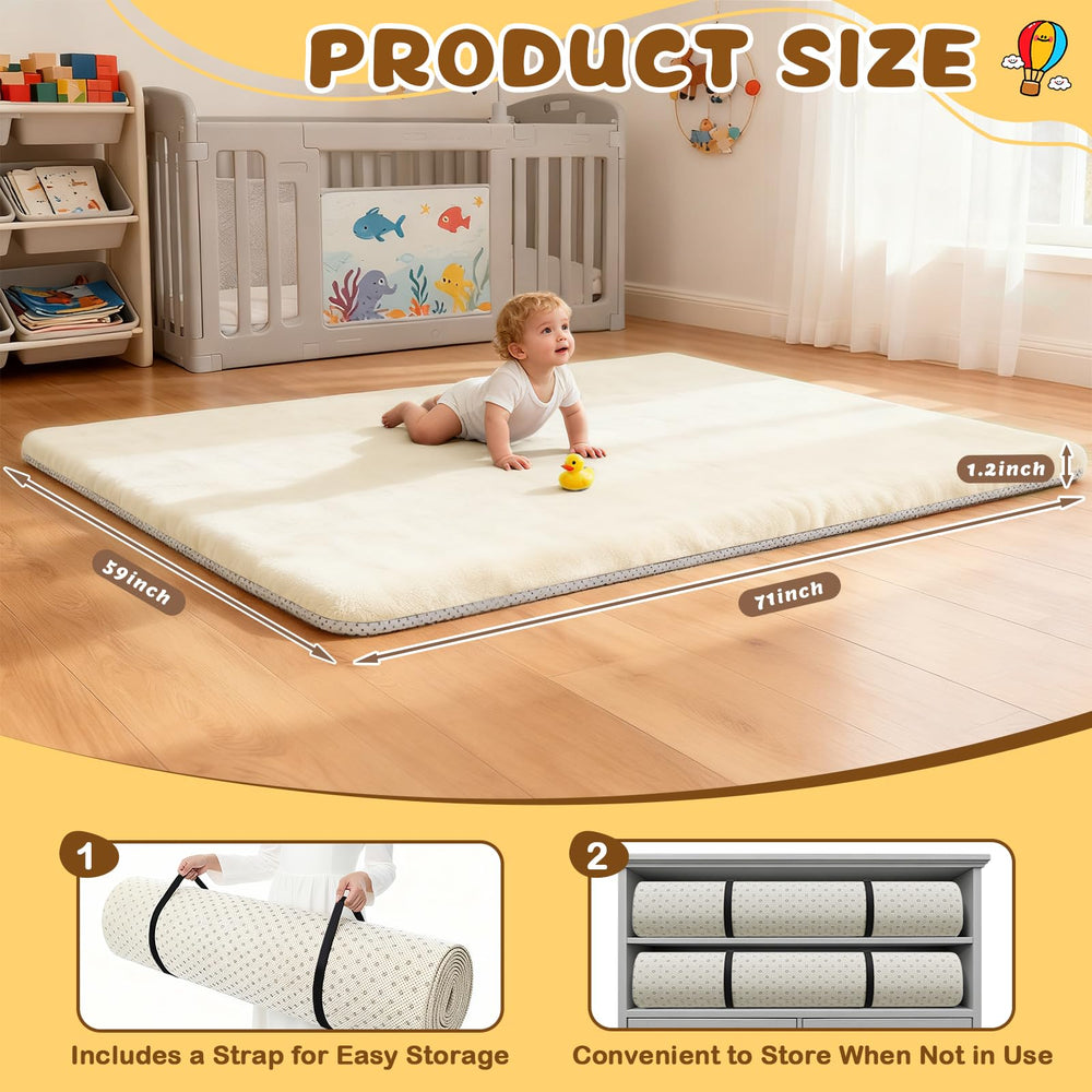 Yozoia Thick Baby Play Mat suitable for indoor and outdoor use