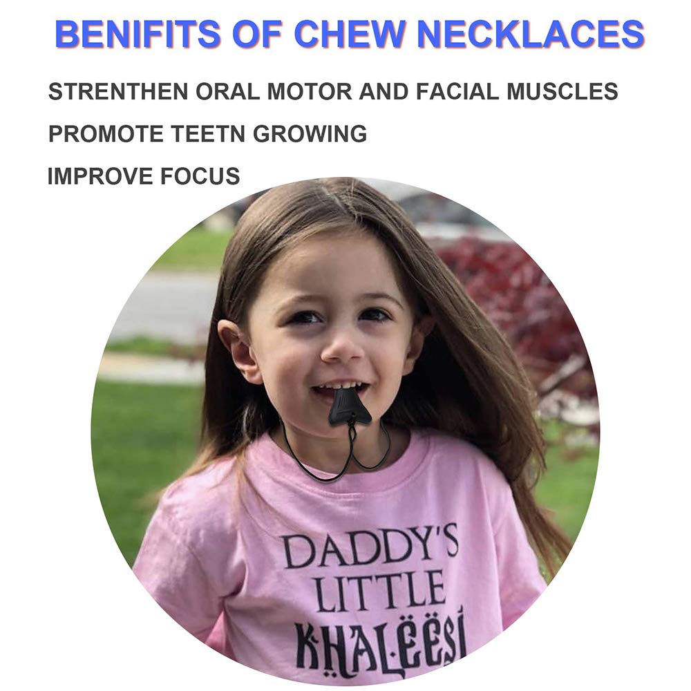 YQZIYOU sensory chew necklaces comfy-wear with nylon rope for comfortable use