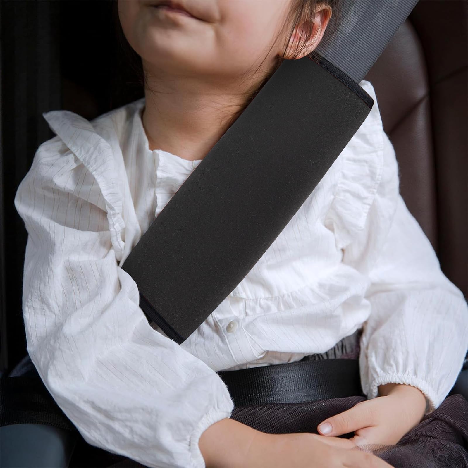 YR seat belt cover with mermaid pattern adds cute comfort during daily rides.