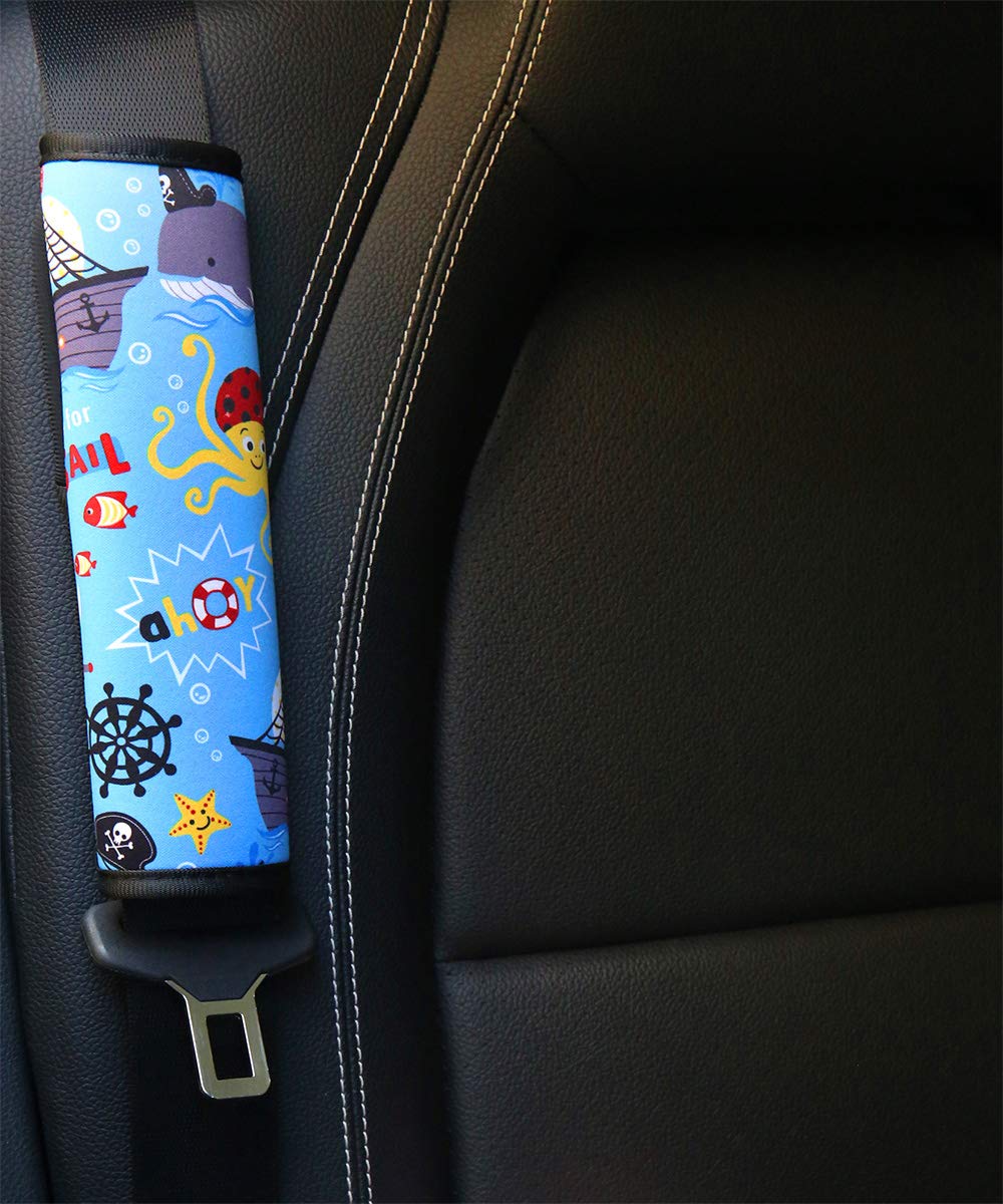 YR seat belt cover adjustable Velcro demonstrates universal fit across car belts.