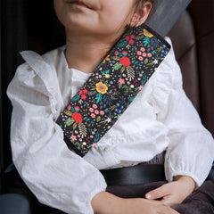YR seat belt cover close up shows plush neoprene for reduced rubbing