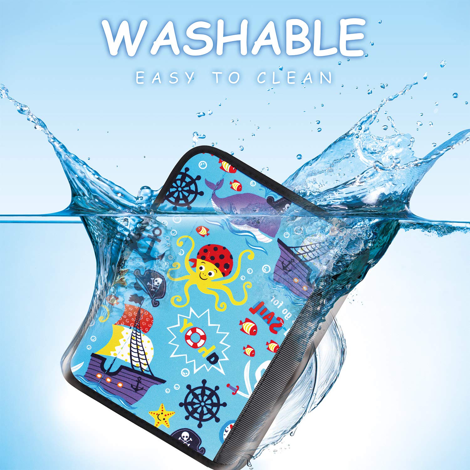 YR seat belt cover washable neoprene material communicates easy cleaning.