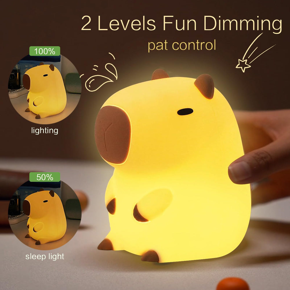 YR YRHH-PET capybara night light in soft ambient lighting for nursery