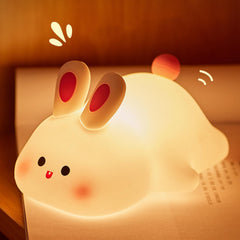 YR YRHH-PET squishy bunny night light glows warmly for nighttime comfort