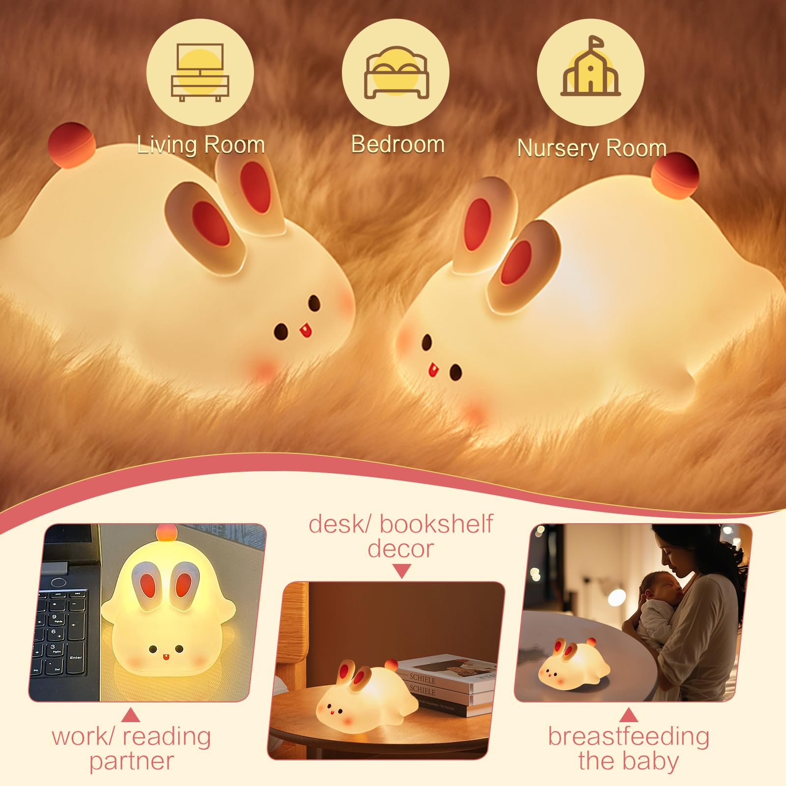 YR YRHH-PET squishy bunny makes a cute Easter or dorm decor gift option