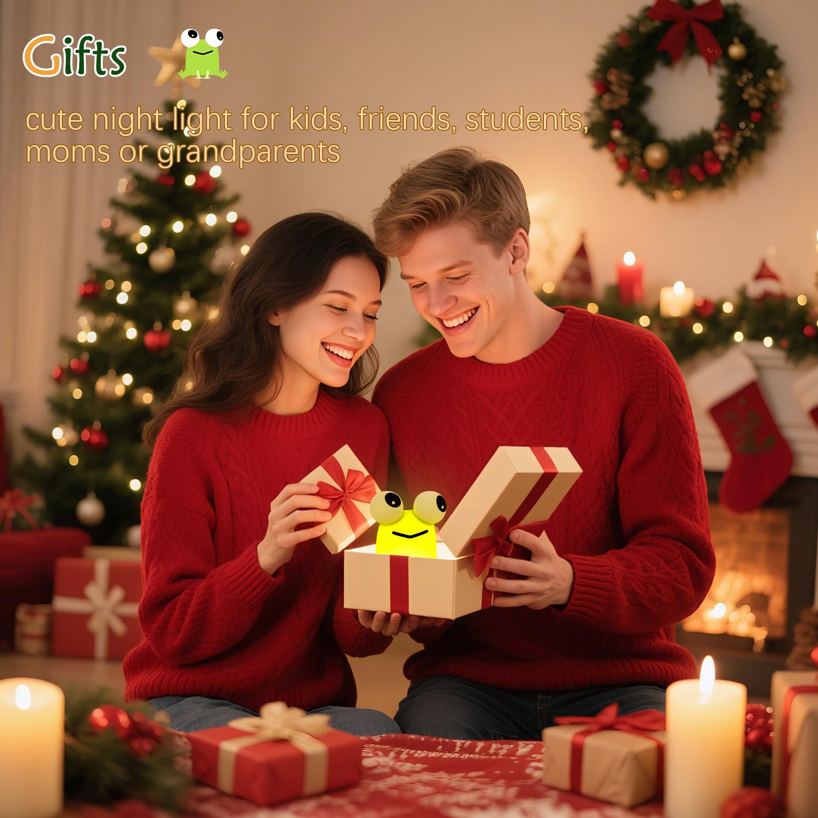 YR YRHH-PET frog night light dorm decor adds playful ambiance
