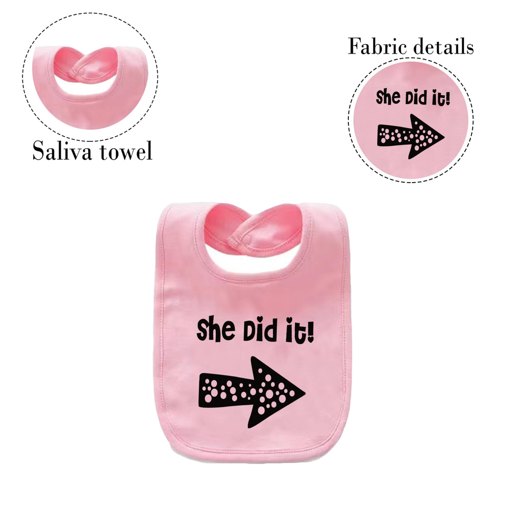 YSCULBUTOL baby twins bibs pack shot; twin set ready for quick outfit changes