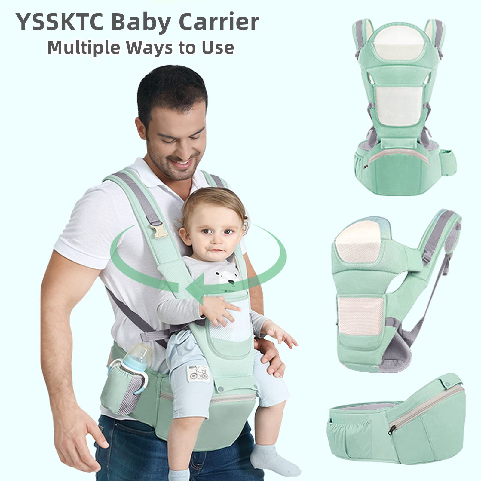 YSSKTC safety-tested carrier with warranty offers trusted support for new parents.