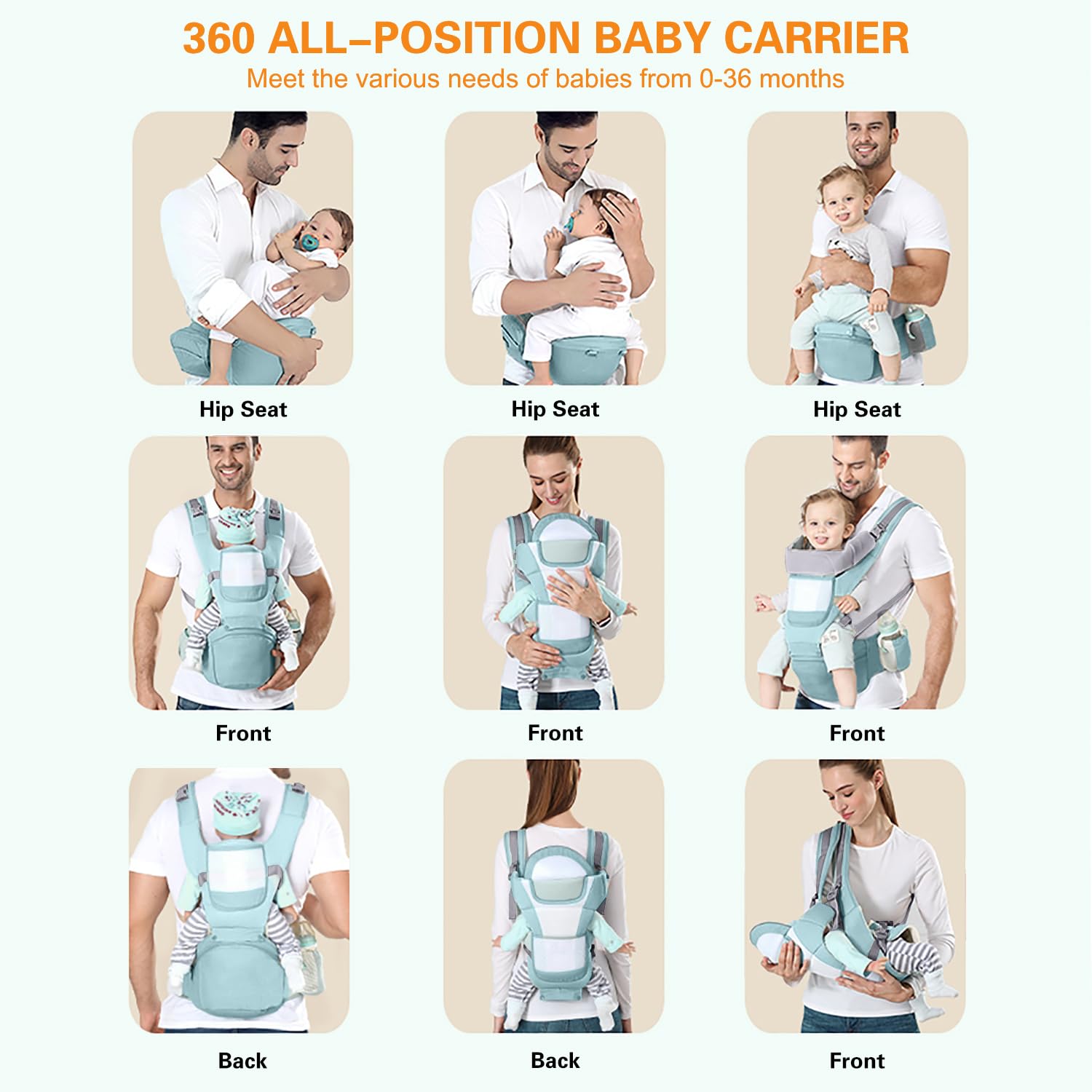 YSSKTC breathable cotton mesh keeps baby comfortable during playtime.