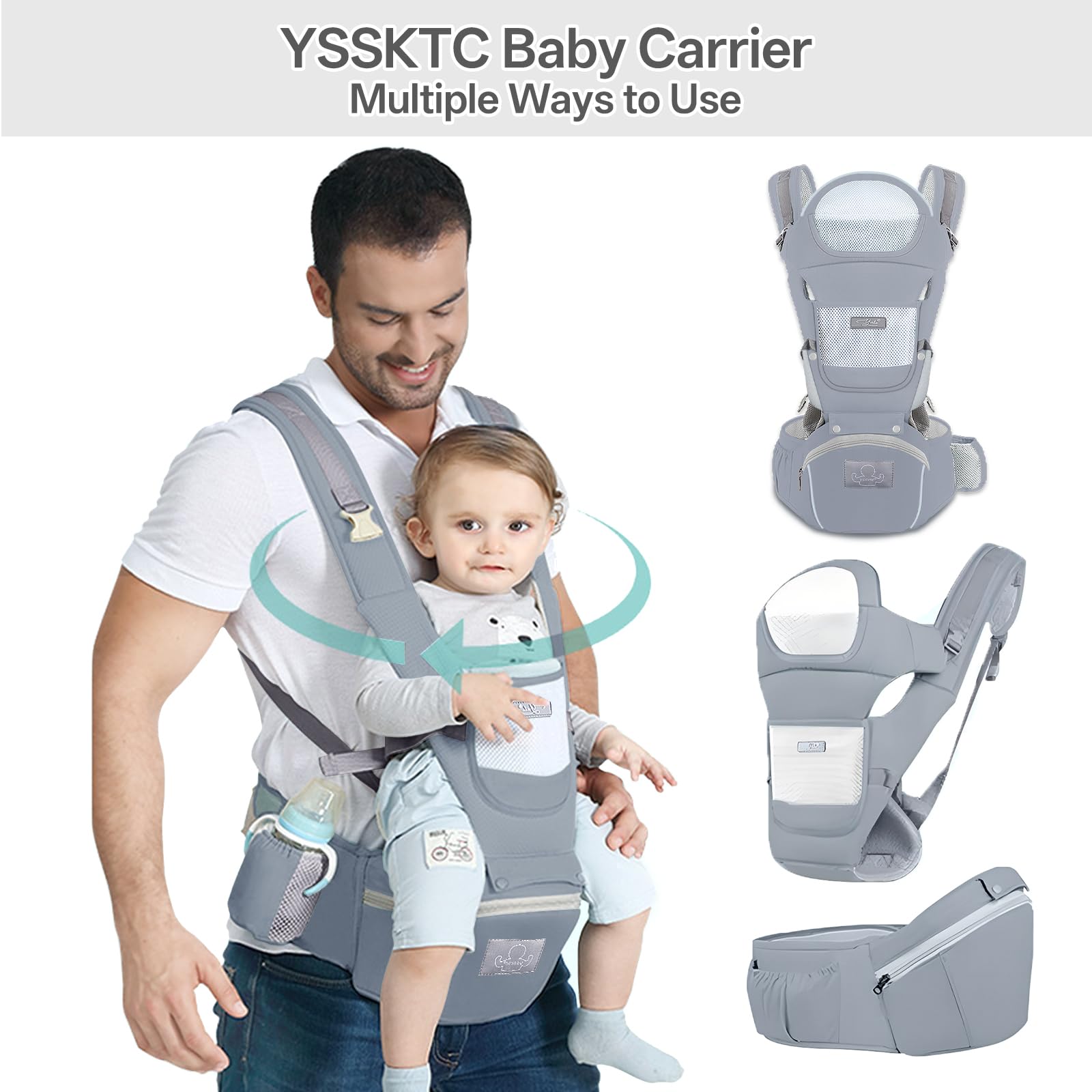 YSSKTC Velcro waistband adjustment ensures a secure fit.