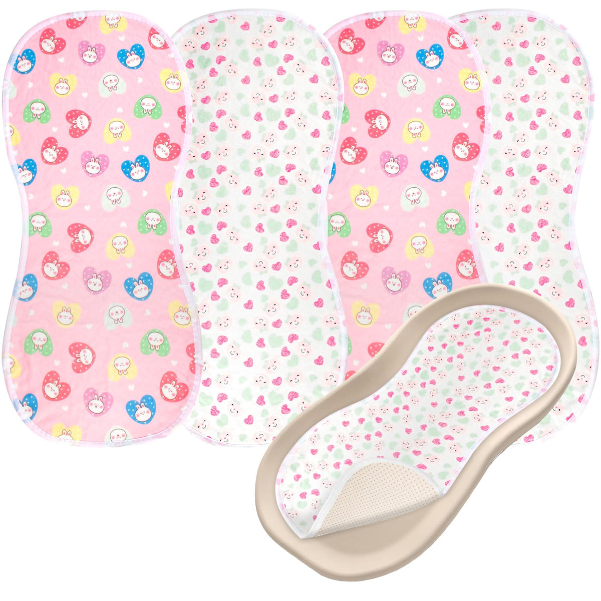 YSSPPOY peanut changing pad cover four-layer design for comfortable diaper changes