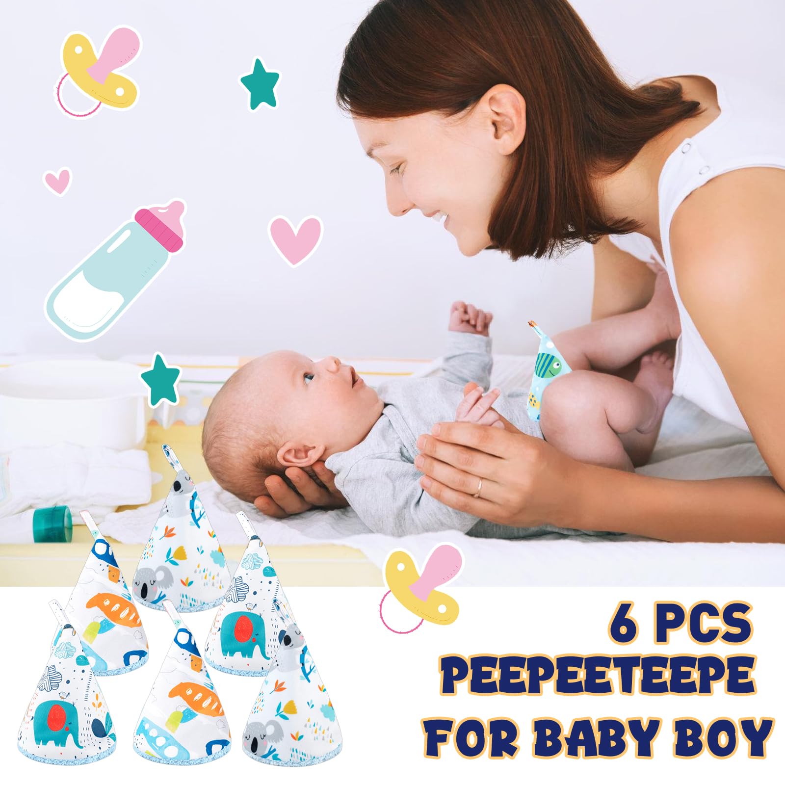 YSSPPOY Pee Teepee outer PUL waterproof layer prevents leaks during diaper changes.