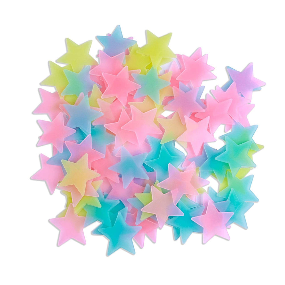 YSSZAM kids room wall stickers arranged in a playful star pattern