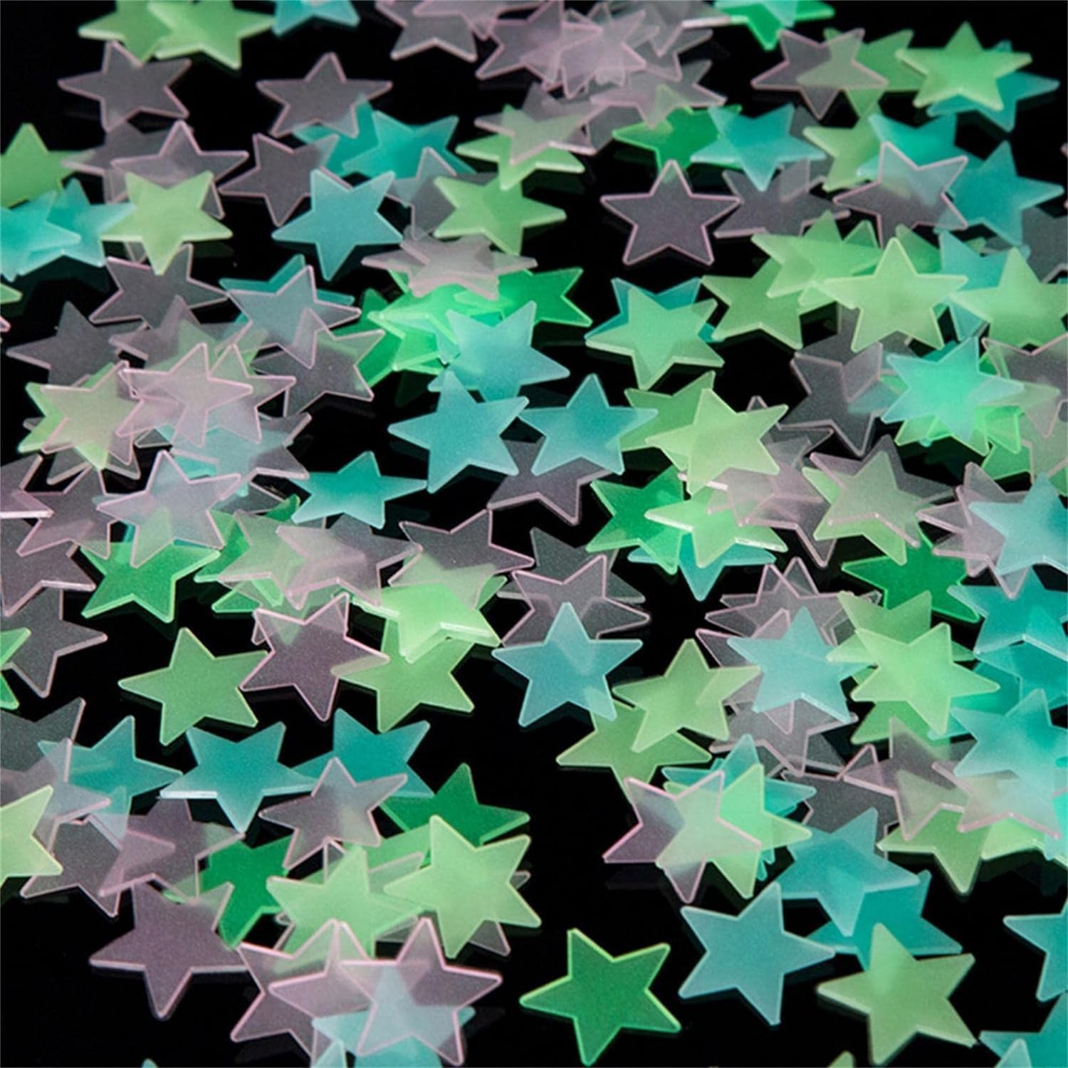 YSSZAM noctilucent stars glowing softly after light exposure in a nursery