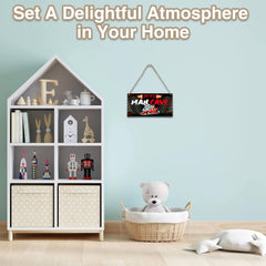 YSTEP Rustic car racing themed sign suits kids' rooms and game areas.