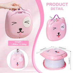 Yszawmx portable potty in its travel bag, easy to pack for car travel.