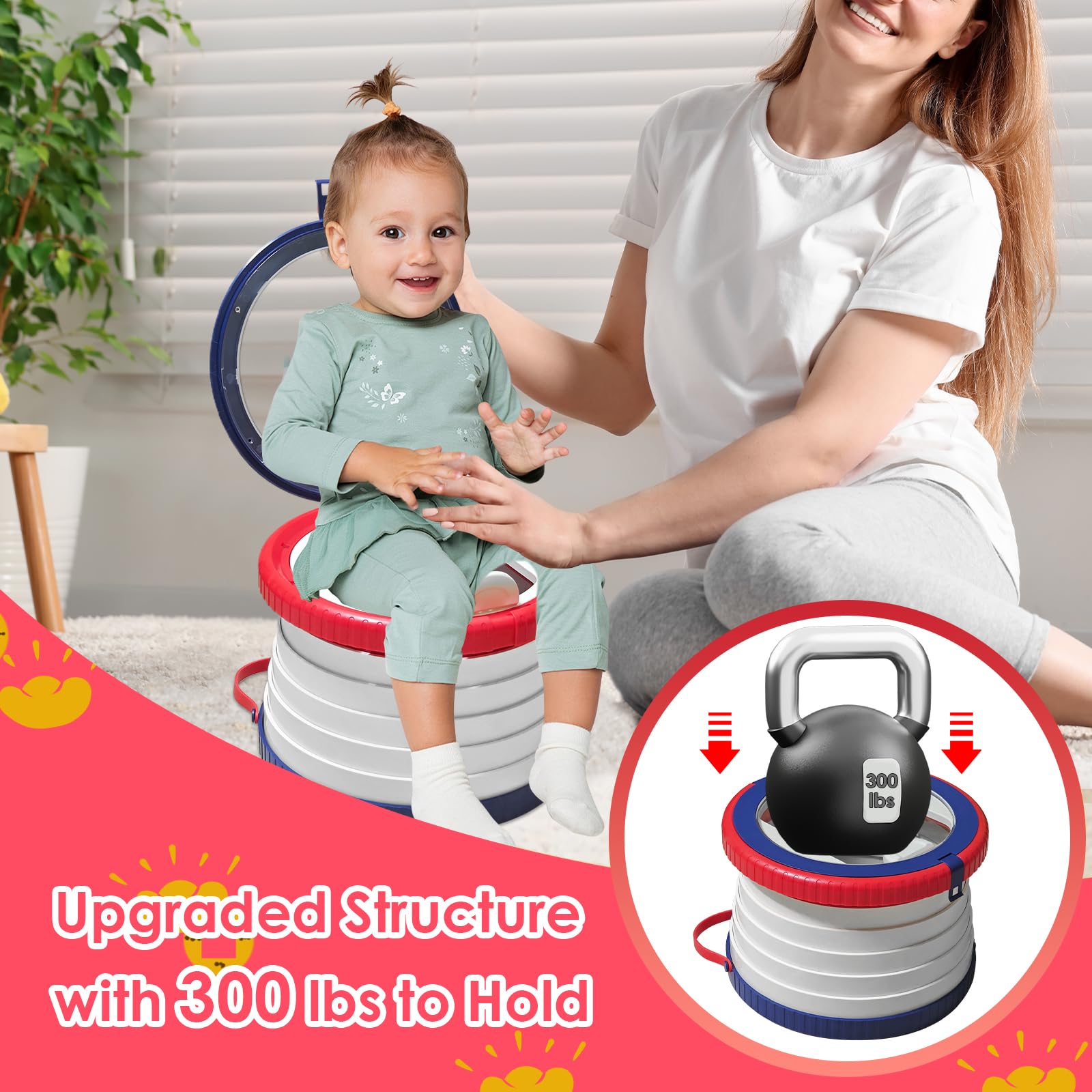 Yszawmx portable potty suitable for car trips and camping.
