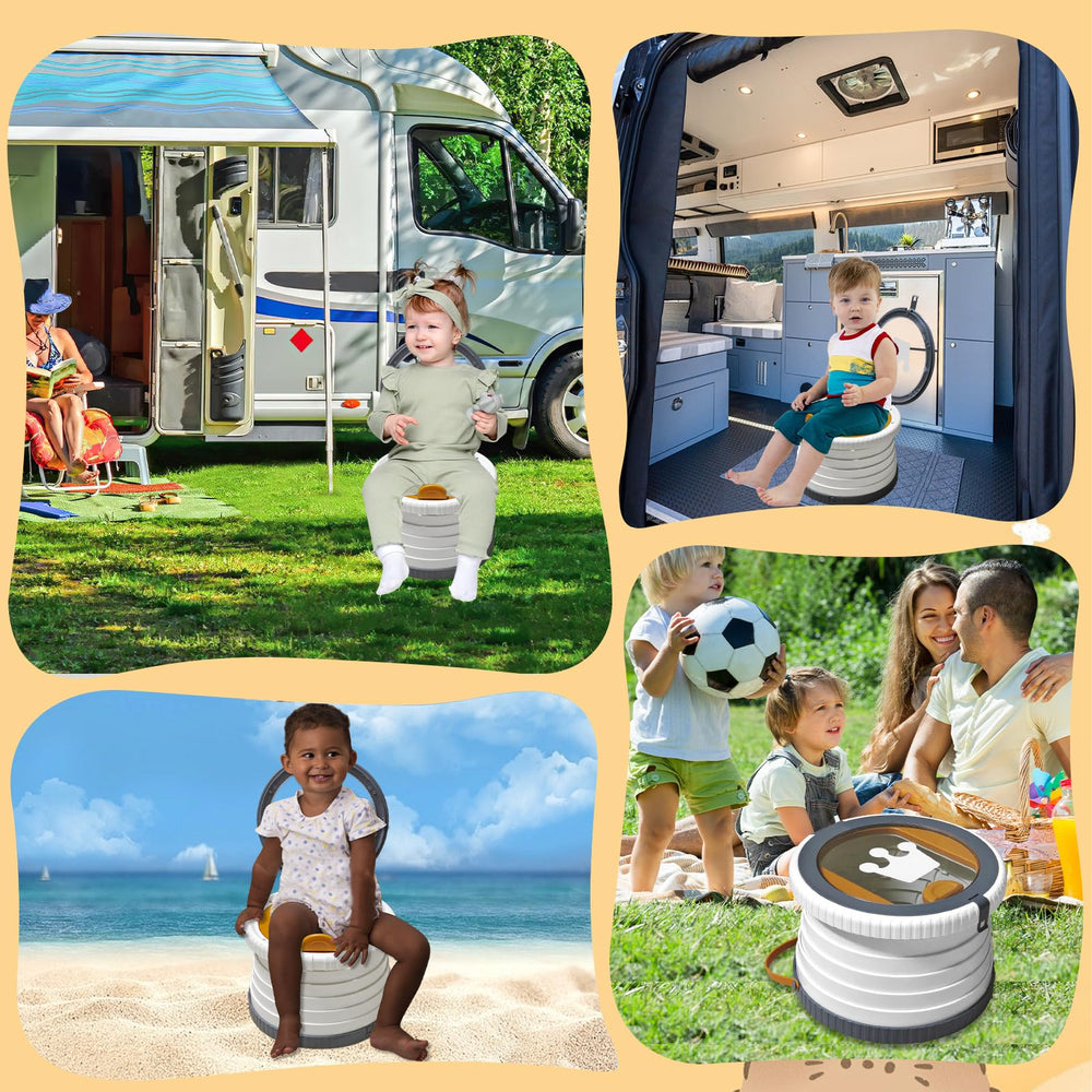 Yszawmx portable potty includes three-rolls-bags for quick cleanup