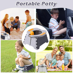 Yszawmx portable potty travel bag gray keeps essentials organized during trips