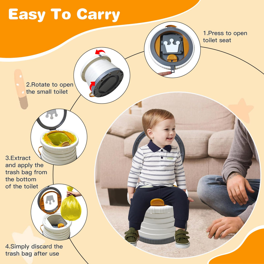 Yszawmx portable potty stored in travel bag for easy transport