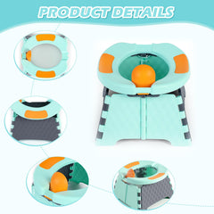 Yszawmx portable potty travel chair inner ring dimensions show comfortable size for toddlers.