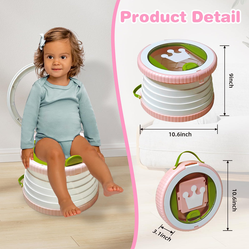 Yszawmx portable potty unfolded for quick, mess-free use.
