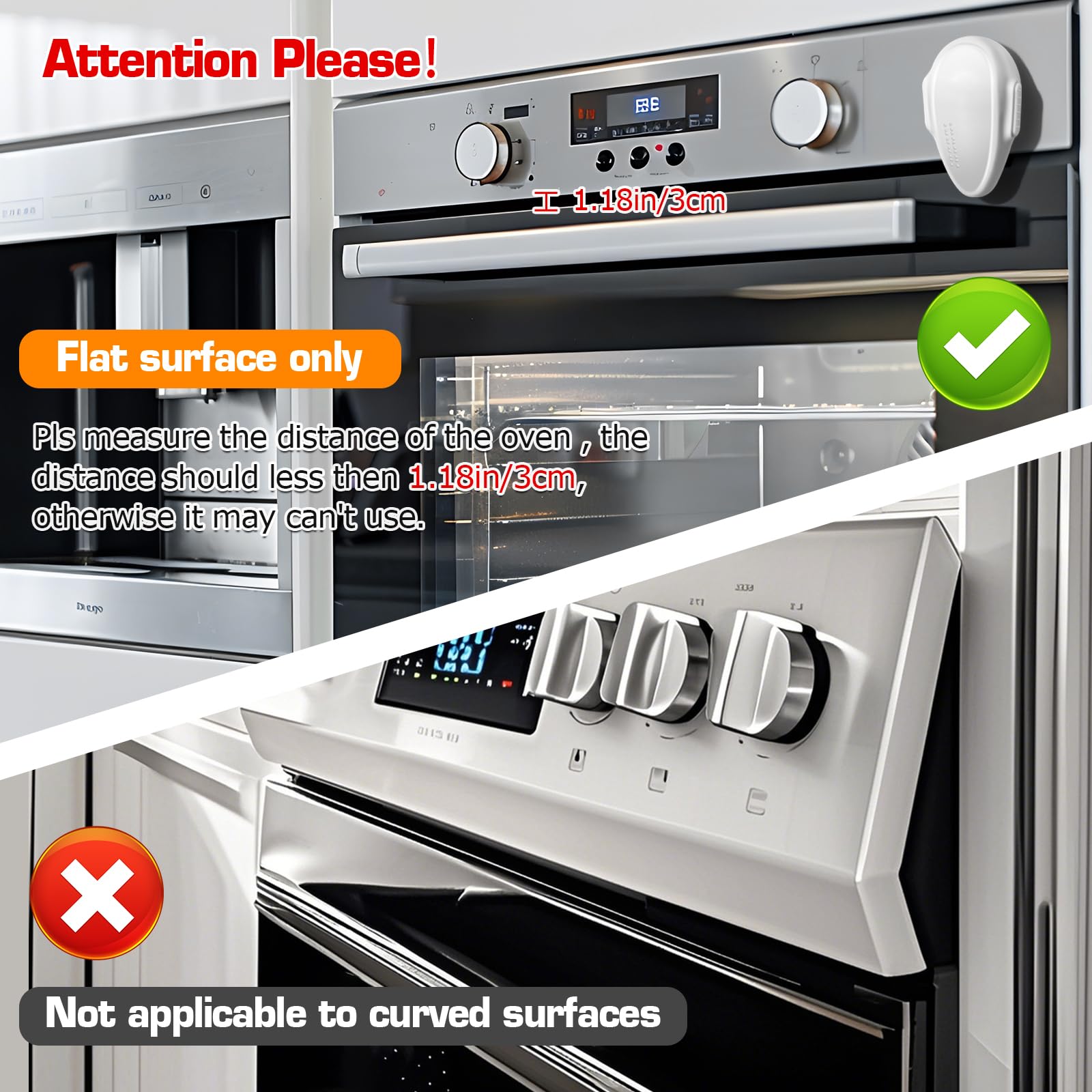 YTDSUP oven lock designed for flat surface compatibility on appliances