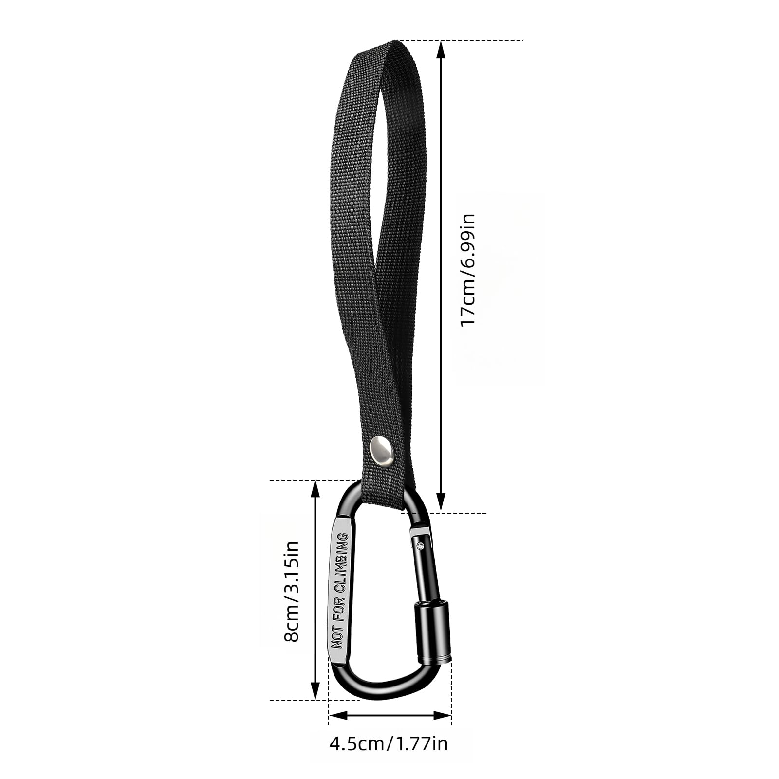 Ytcku stroller hooks attached to a stroller handle showing easy grocery bag carrying.