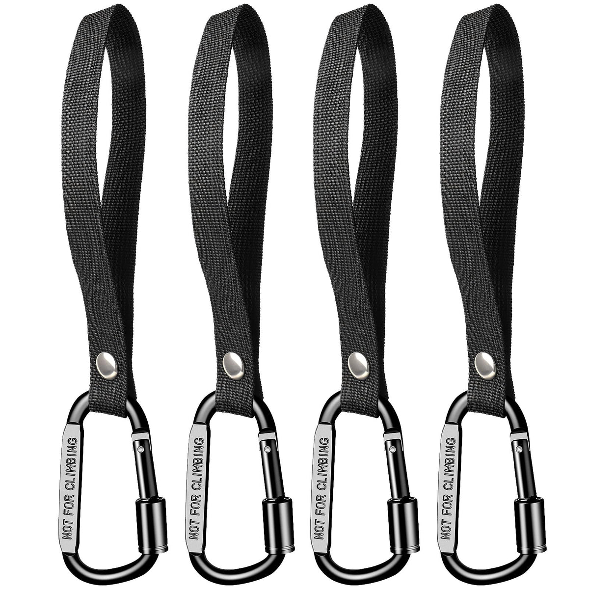 Ytcku stroller hooks locking carabiner closeup demonstrates secure bag attachment for hands-free strolling.