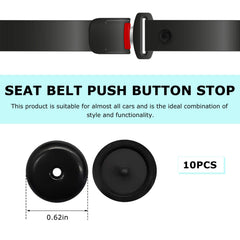 YTFRL seat belt stop close-up showing universal fit for varied vehicles.