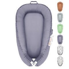 YTUGNE Baby Lounger soft cotton cover close-up for gentle newborn comfort