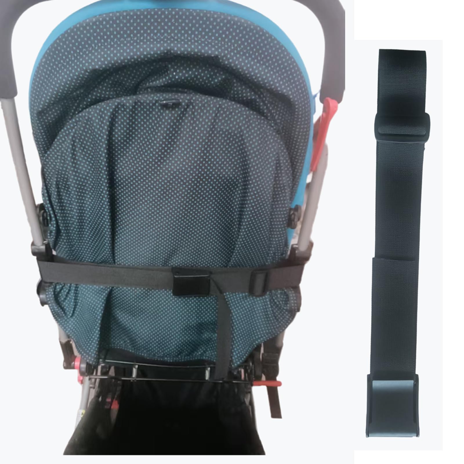 ytylbh pram sit-up strap installation shows quick fit for a secure upright seat