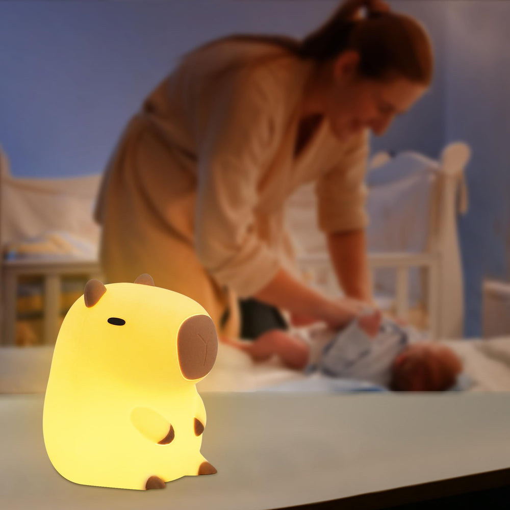 YuanDian Capybara Night Light travel-friendly design for bedrooms and playrooms.