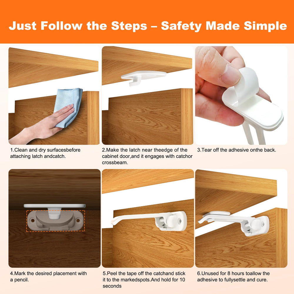 yuBiuBiu child safety locks install quickly with no tools needed.