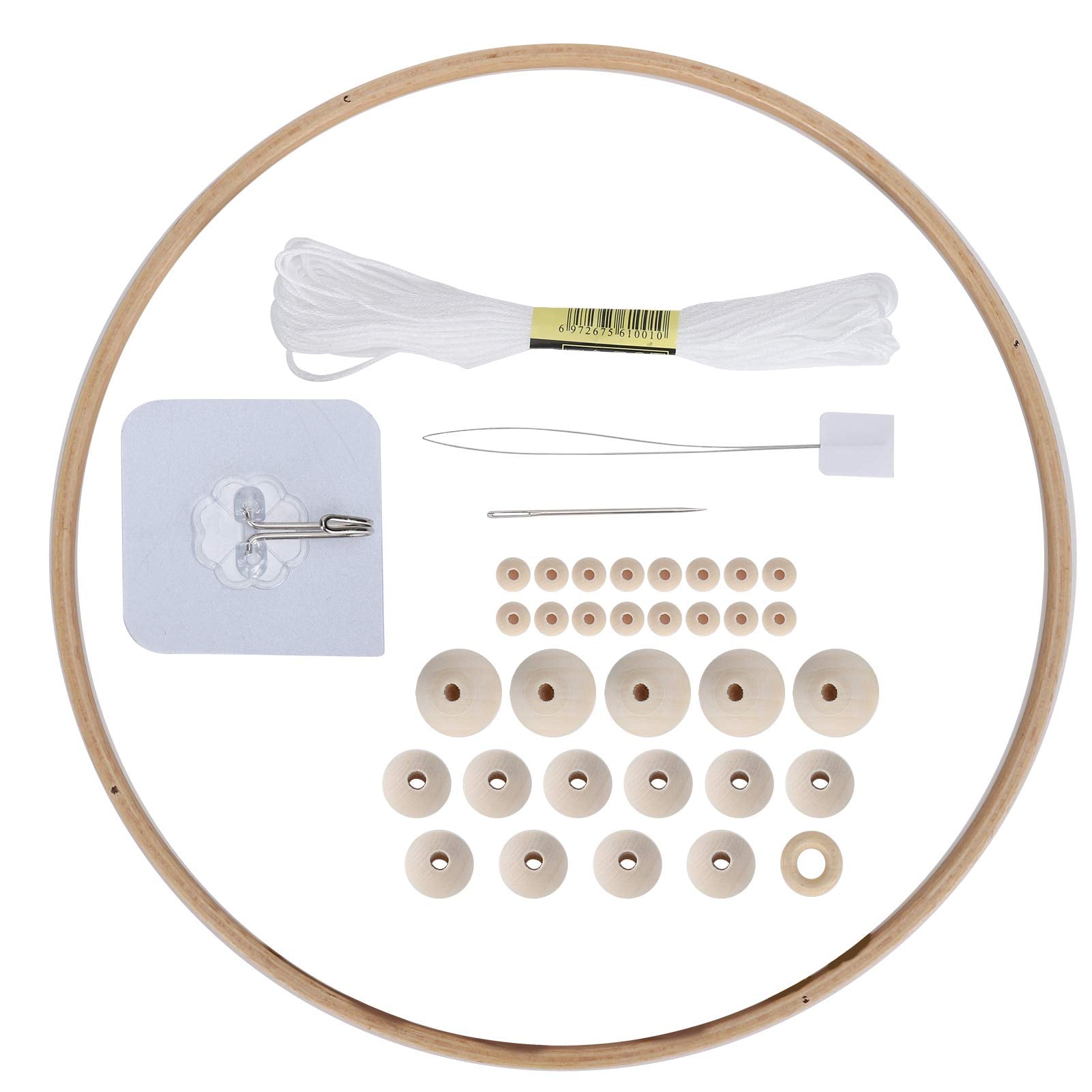 Yuecoom DIY wind chimes kit hanging hook wear coil for versatile room setup.