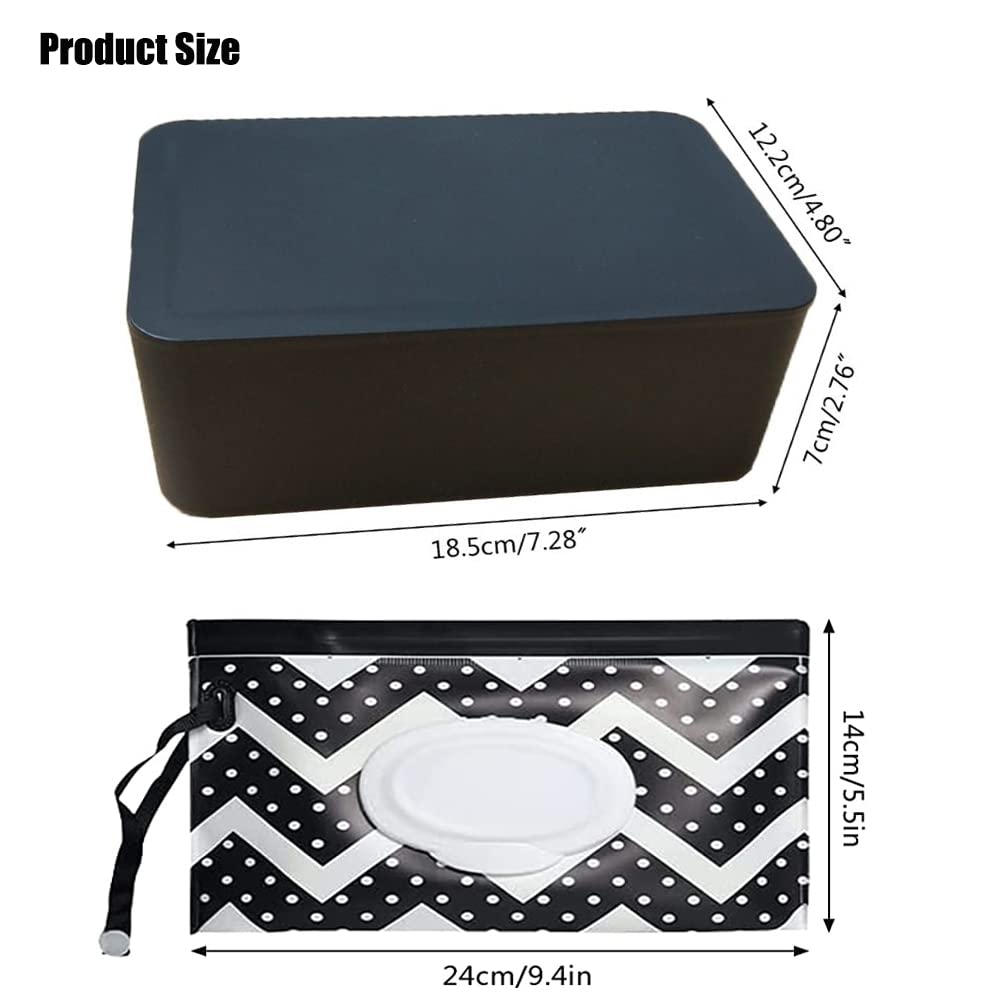 Yufangri wipe dispenser lid closeup, secure seal keeps wipes clean.