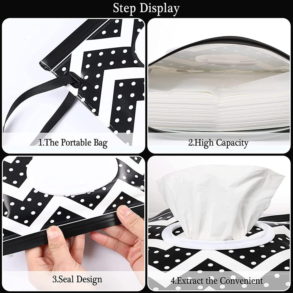 Yufangri wipe dispenser dust-proof lid ensures wipes stay fresh during outings.