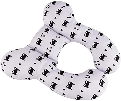 Yufiova baby travel pillow grey machine washable with soft cover