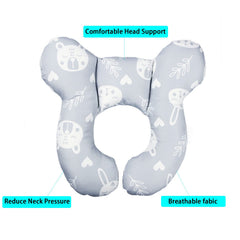 Yufiova travel pillow material close-up highlights machine-washable design