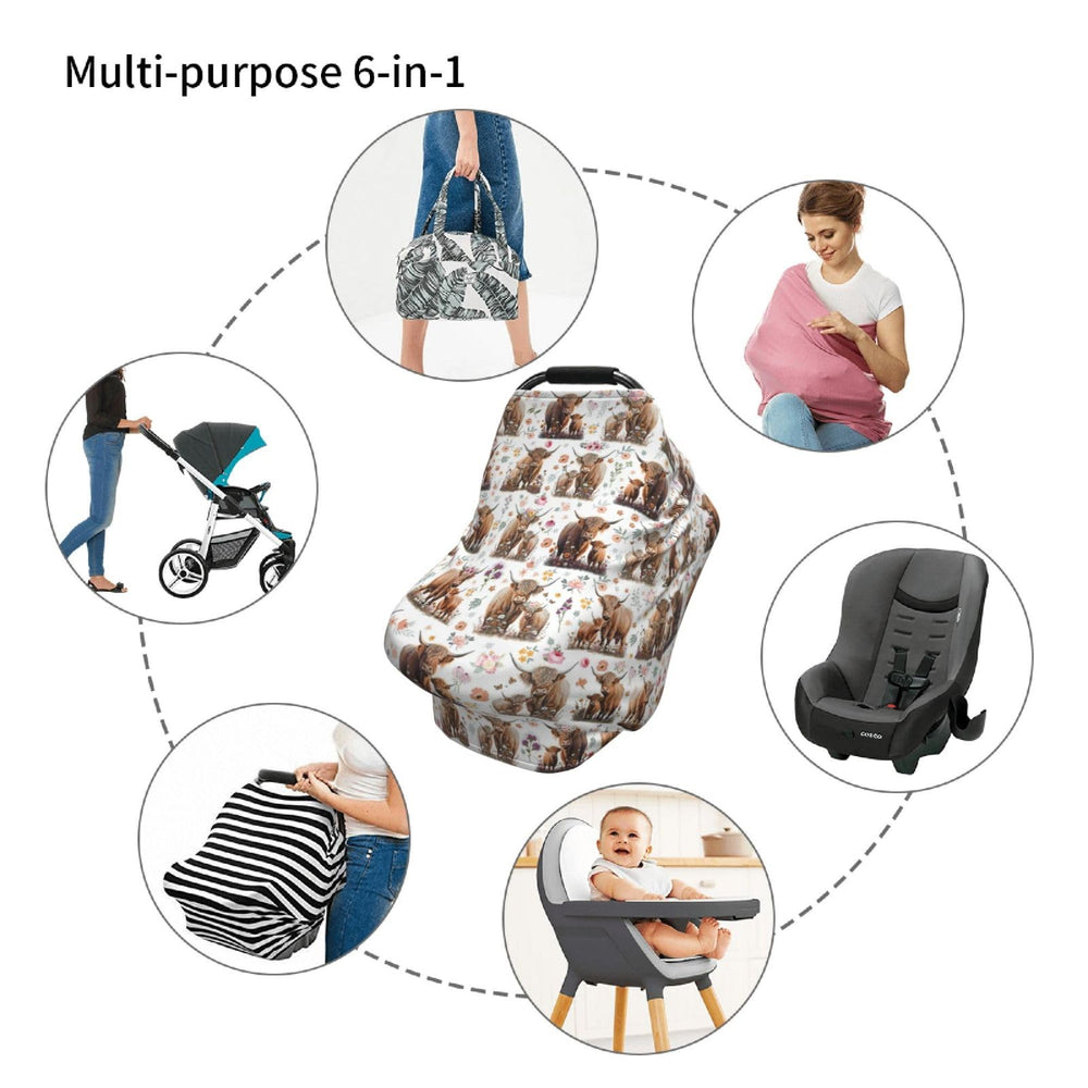 YUGUSNCH size 27.5x26 inches fits most car seats.