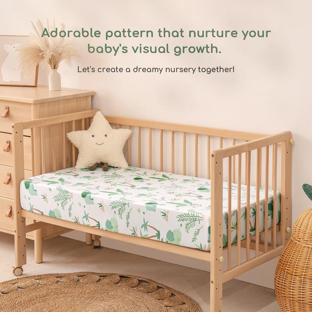 Yukkidds 52x28 crib sheets with 8-inch deep pockets stay snug