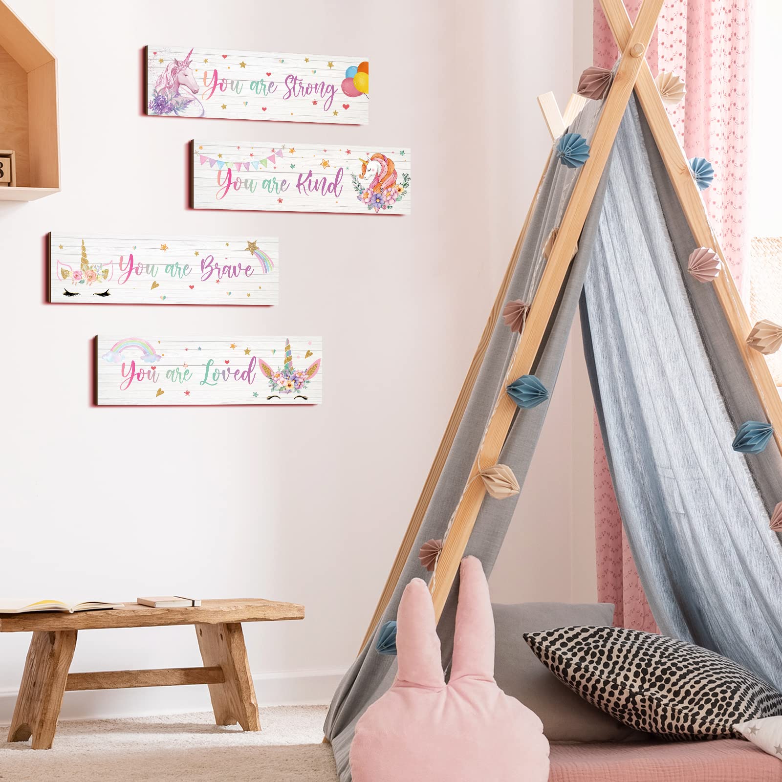 Yulejo bedroom and nursery decorations add cute charm for kids rooms.