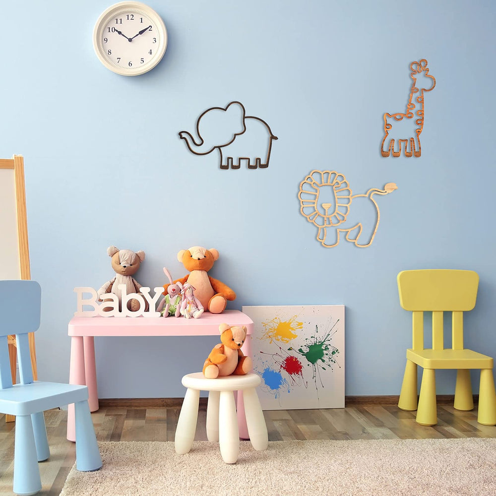 Yulejo safari decor stands about 11.8 inches tall for compact placement.