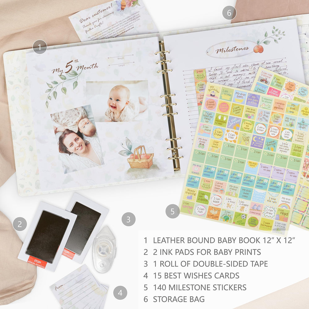 Yulka Crafts loose-leaf rings allow adding drawings and certificates for easy customization.