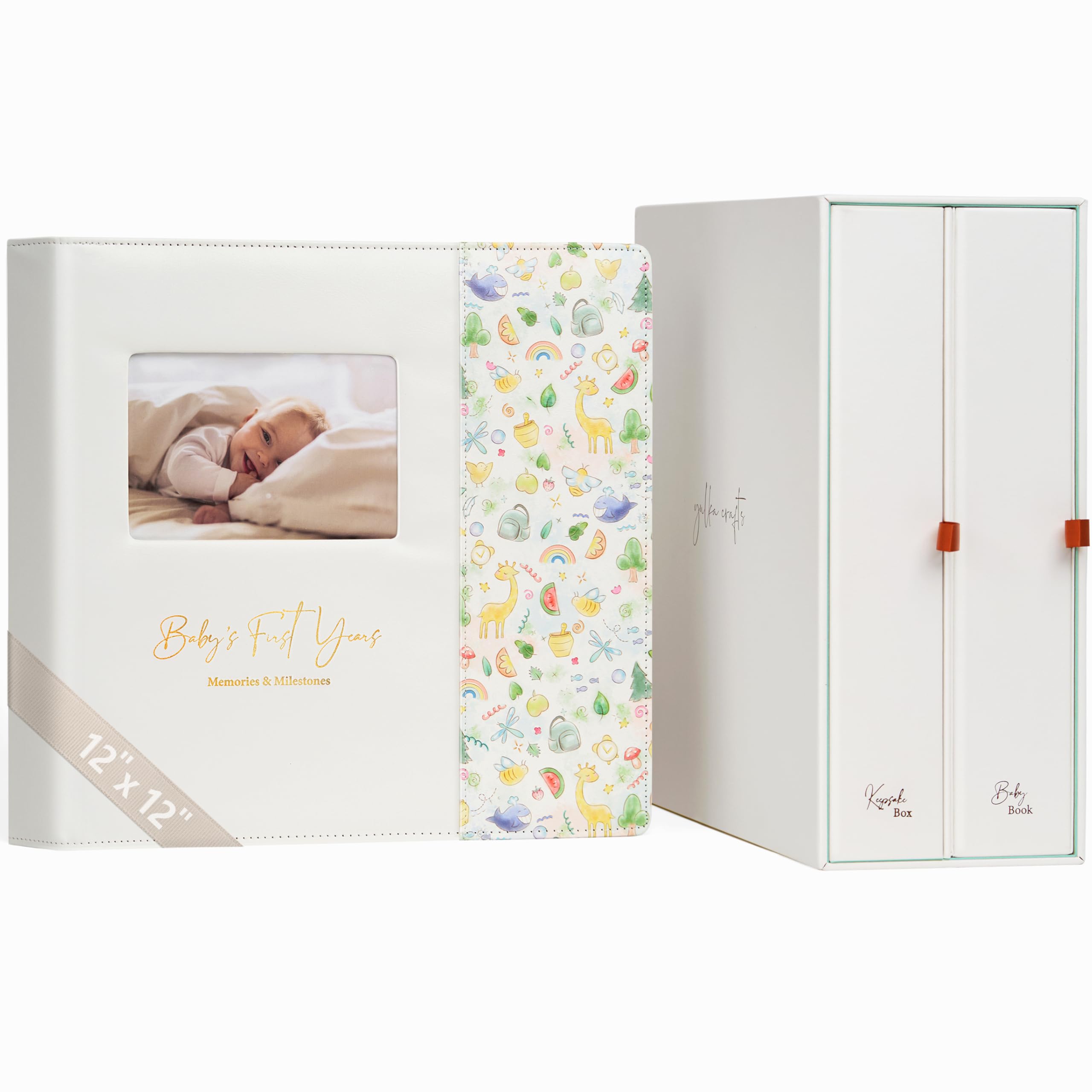 Yulka Crafts memory book cover close-up showing faux leather durability for keepsakes