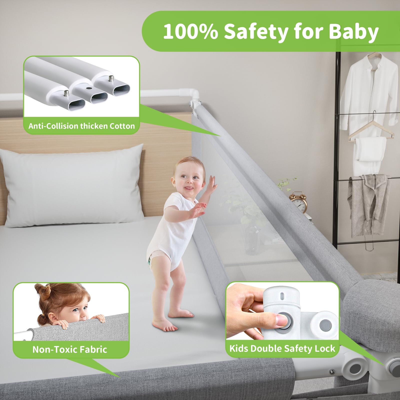 yulongtengfei bed rail non-toxic materials offer a safe, comfortable sleep environment