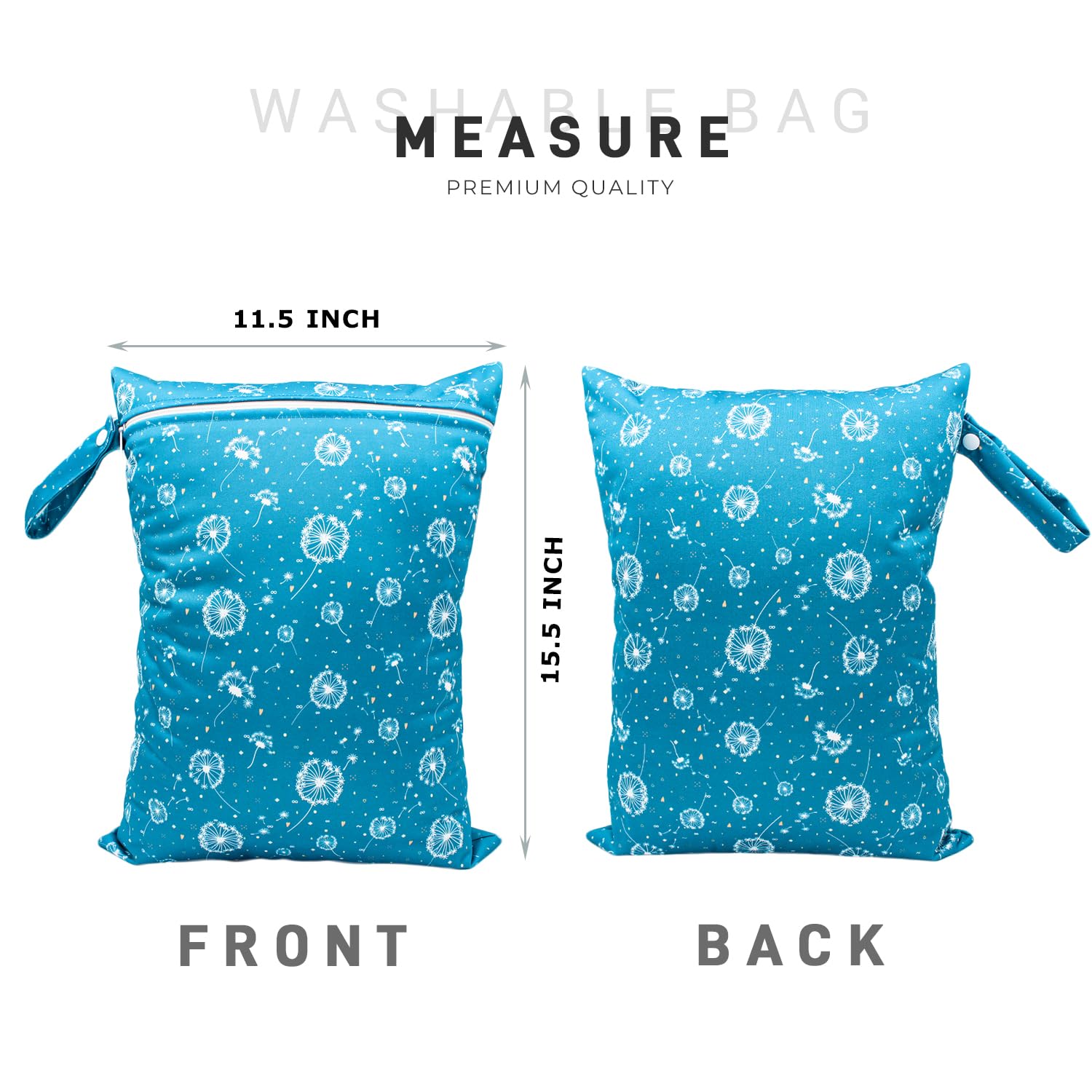 YULUONAPS wet bag 30x40cm keeps wet items neat during outings.