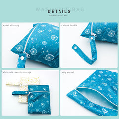 YULUONAPS wet bag features waterproof coating to prevent leaks.