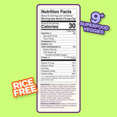 YUMI Rice-Free Baby Puffs Sweet Pea 6ct offers gluten-free plant-based munching.