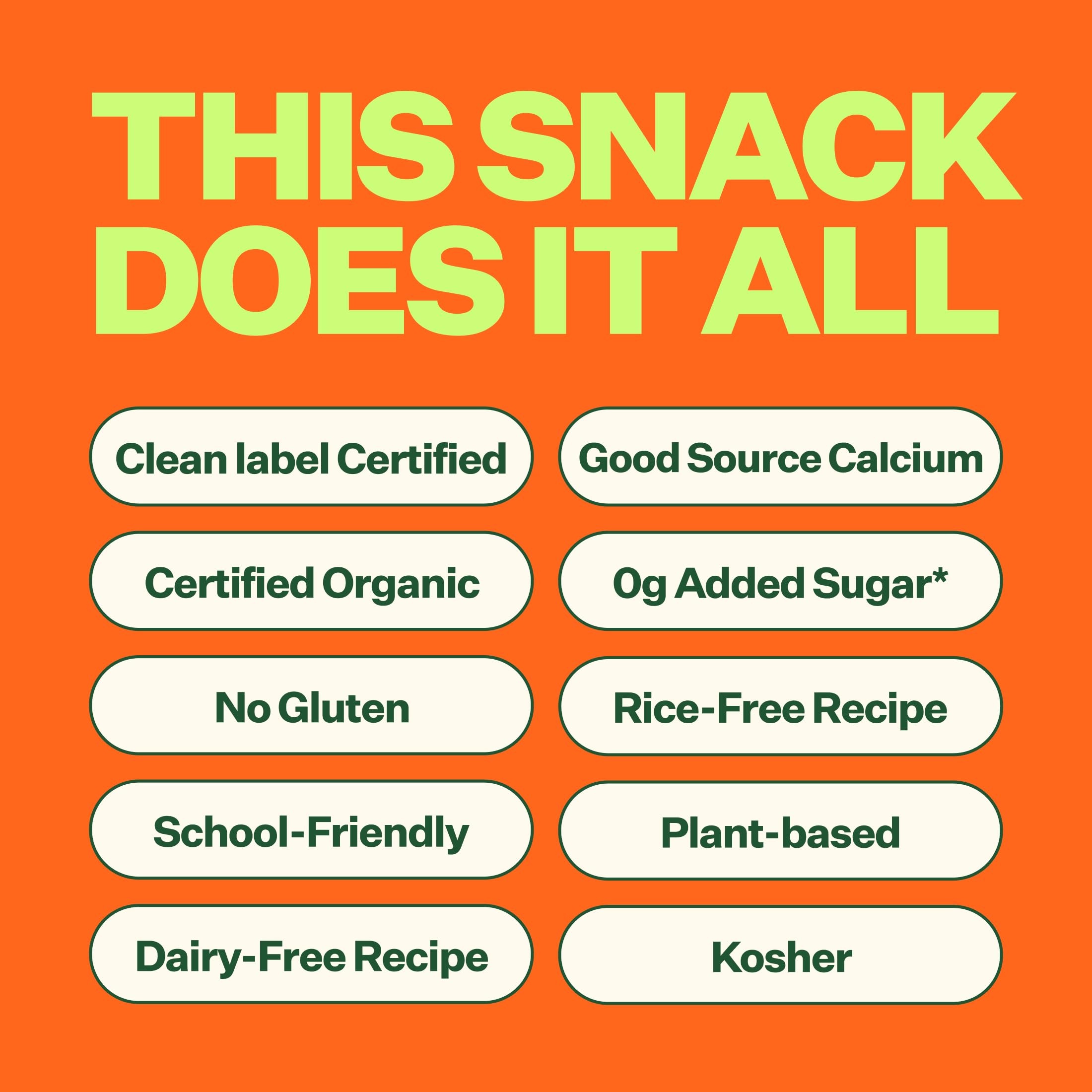 YUMI Smoothie Melts ingredients—organic fruits and veggies in a puree melt